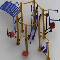 Outdoor Gym Six Station Open Multigym Machine