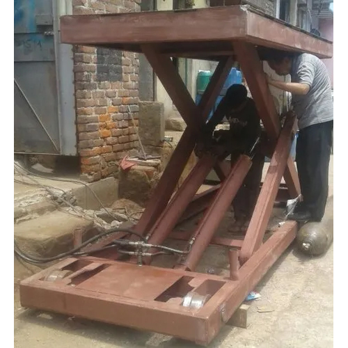 Hydraulic Scissor Lift Trolley Application: Industrial
