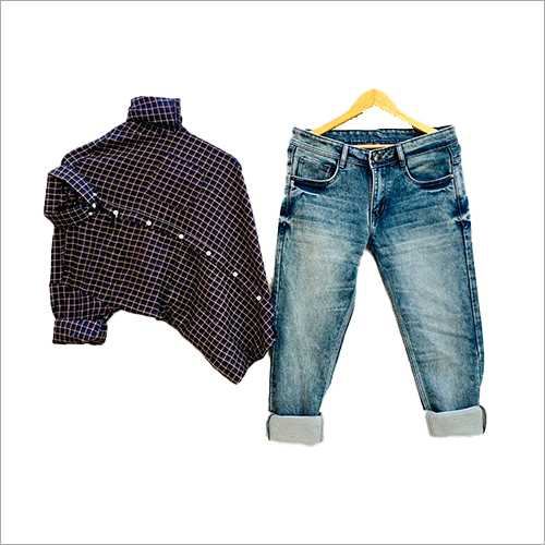 Cotton Black Shirt And Jeans
