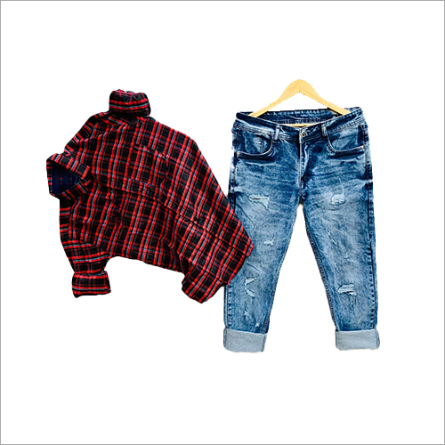 Red Shirt And Jeans