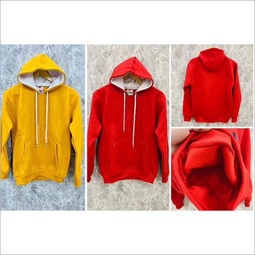 Washable Red And Yellow Hoodie
