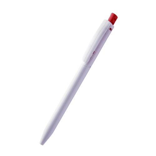 Plastic Ball Pen P2 Basic Red - Color: White-Red