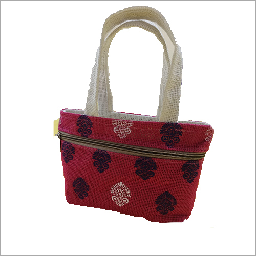 Jute Loop Handle Bag - Hand-Braided Jute, Brown Color | Durable, Eco-Friendly, Wooden Button Closure, Multipurpose, Water-Resistant