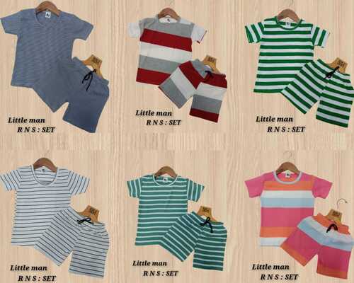 Boys Cotton T-Shirt And Shorts Set - O-Neck Short Sleeves | Cool In Cool Design Perfect for Kids