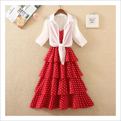 Rayon 11067 Oceanista Crepe Spaghetti Dress With Shirt