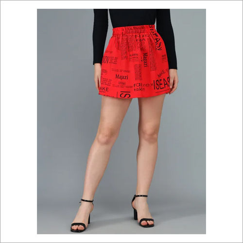 Rayon 10990 Oceanista Paper Print Skirt