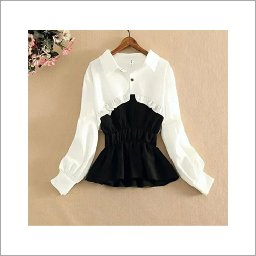 11348 Oceanista Crepe Contrace Top