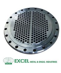 Tube Sheet - Stainless Steel, Round Shape, High Purity, Silver Color - Male Connection, Painted Surface, Industrial Grade