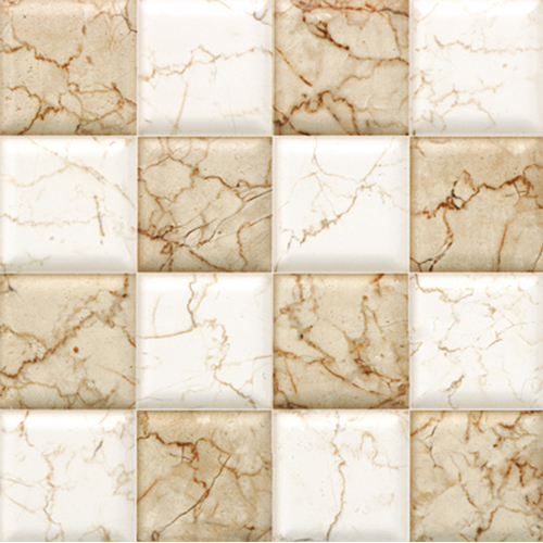 ROYAL MARFIL HL - Ceramic Mosaic Ceiling Tiles Textured Brown/Tan Finish | Antibacterial Non-Slip Square Edge Design