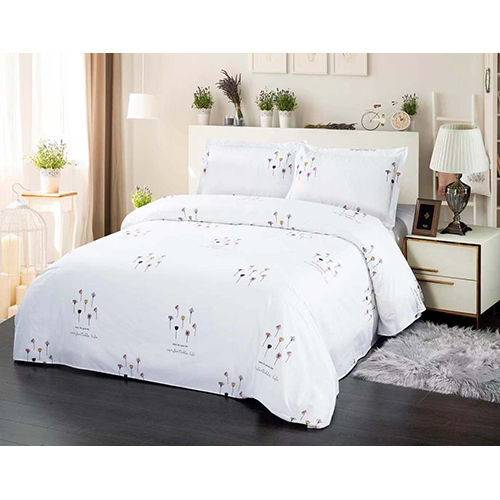 White Cotton Bedsheet Set