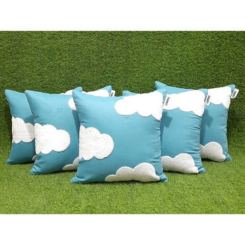 5 Pcs Blue Cushion Cover Set