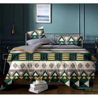 Multicolor Duvet Cover Set - 100% Italian Cashmere, 100x108 Inches | Soft, Skin-friendly, Washable