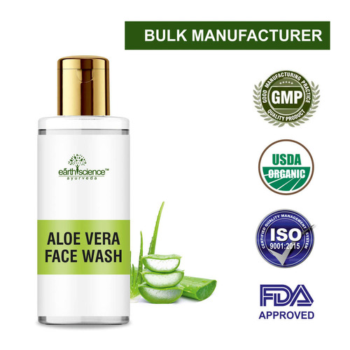 Aloevera Face Wash 200 ml Bottle (Bulk Manufacturing in KG Also Available)