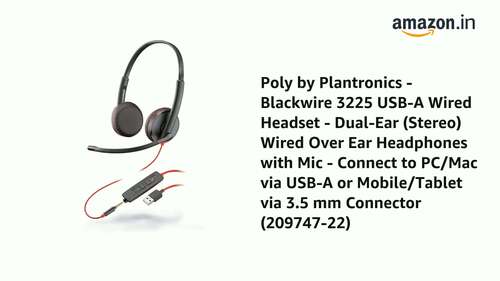 POLY BLACKWIRE C3225 USB A