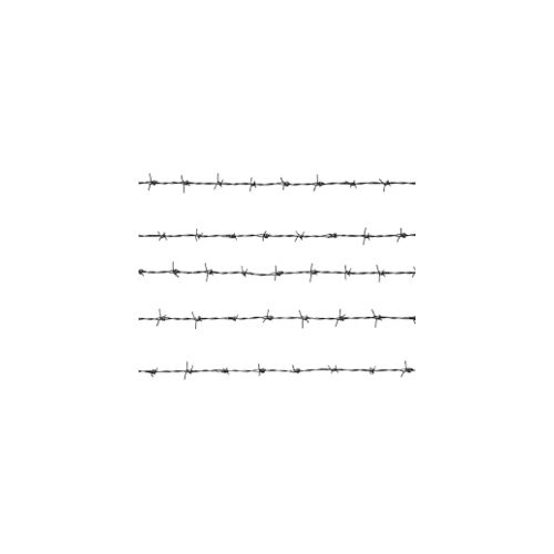 Silver Barbed Wire