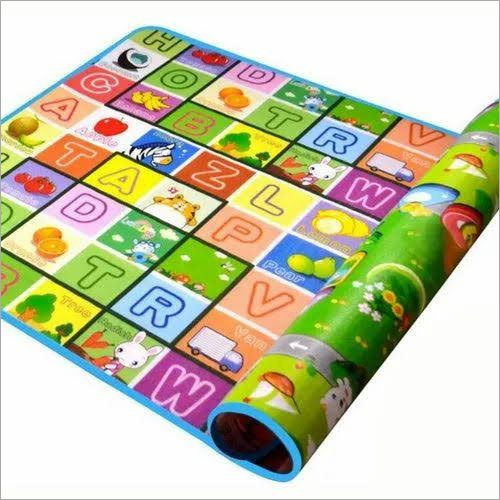 Baby Play PVC Mats - Multicolor Rectangle, Waterproof Printed PVC | Ideal for Home Use
