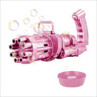 Bubble Gun Toy - Non-toxic Pp Plastic, Pink Color | Eco-friendly Design, Leak-proof Safety, Easy To Use For Ages 5-10
