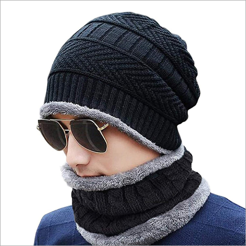 Mens Woolen Cap With Neck Muffler Age Group: 18-32 Years