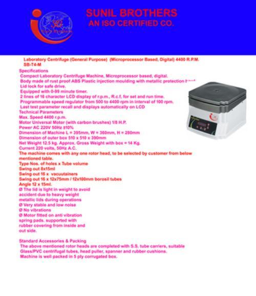 SB-T4M Centrifuge