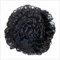 Bonding Artificial Black Hair Bun