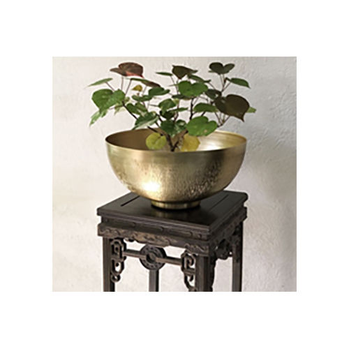 Large Brass Planter with a Coat of Arms