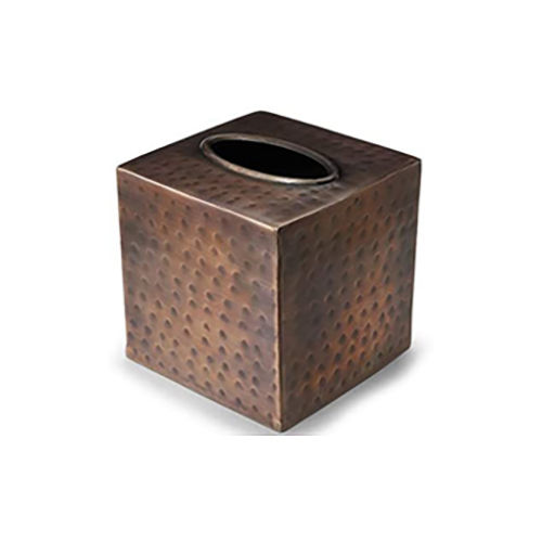 Steel Antique Copper Tissue Box