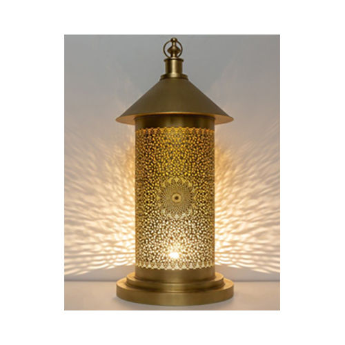 Metal Gold Moroccan Lamp