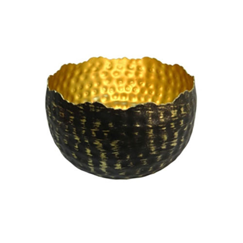 Black And Gold Tea Light Holder