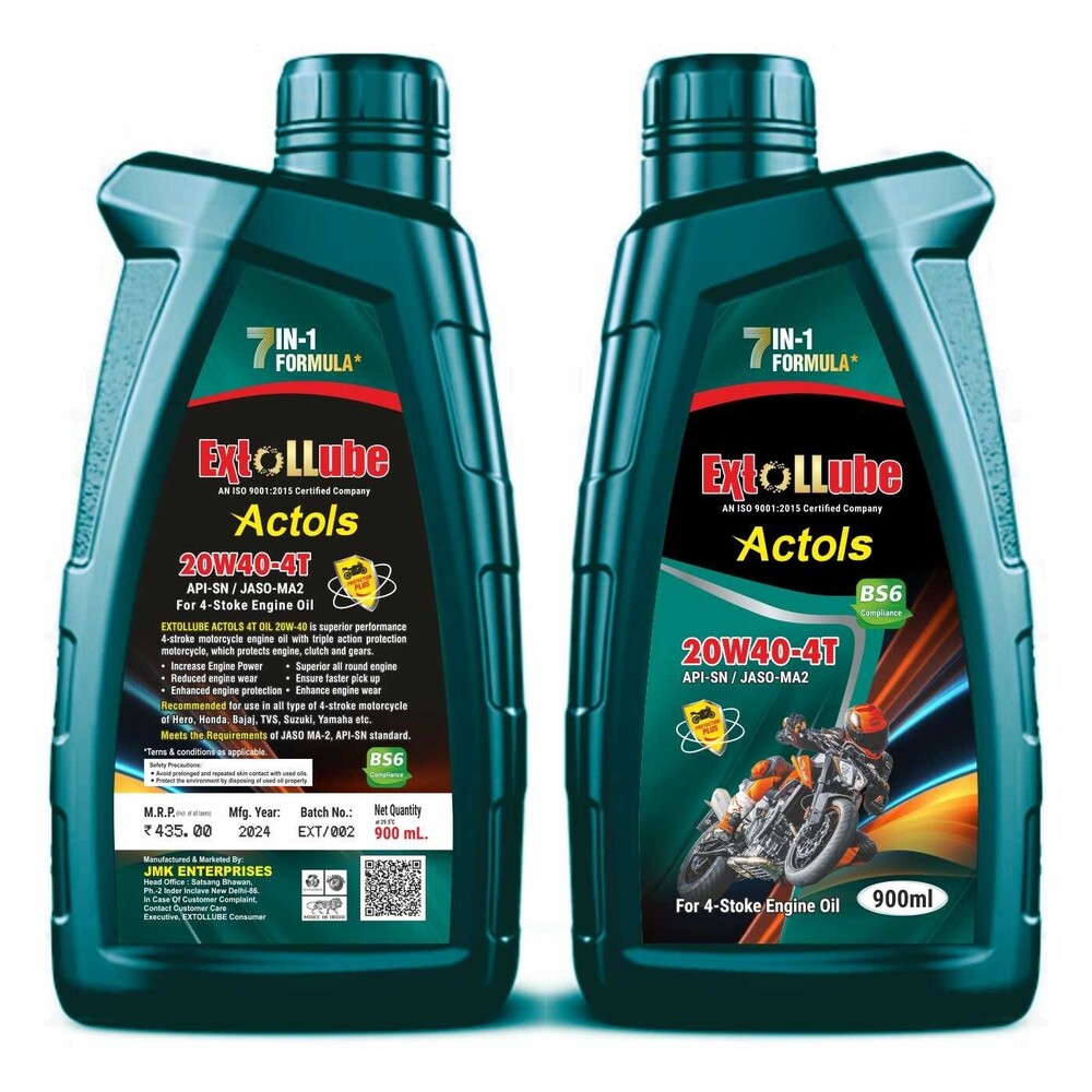 4T Plus Oil 900Ml - Ash %: 0.5