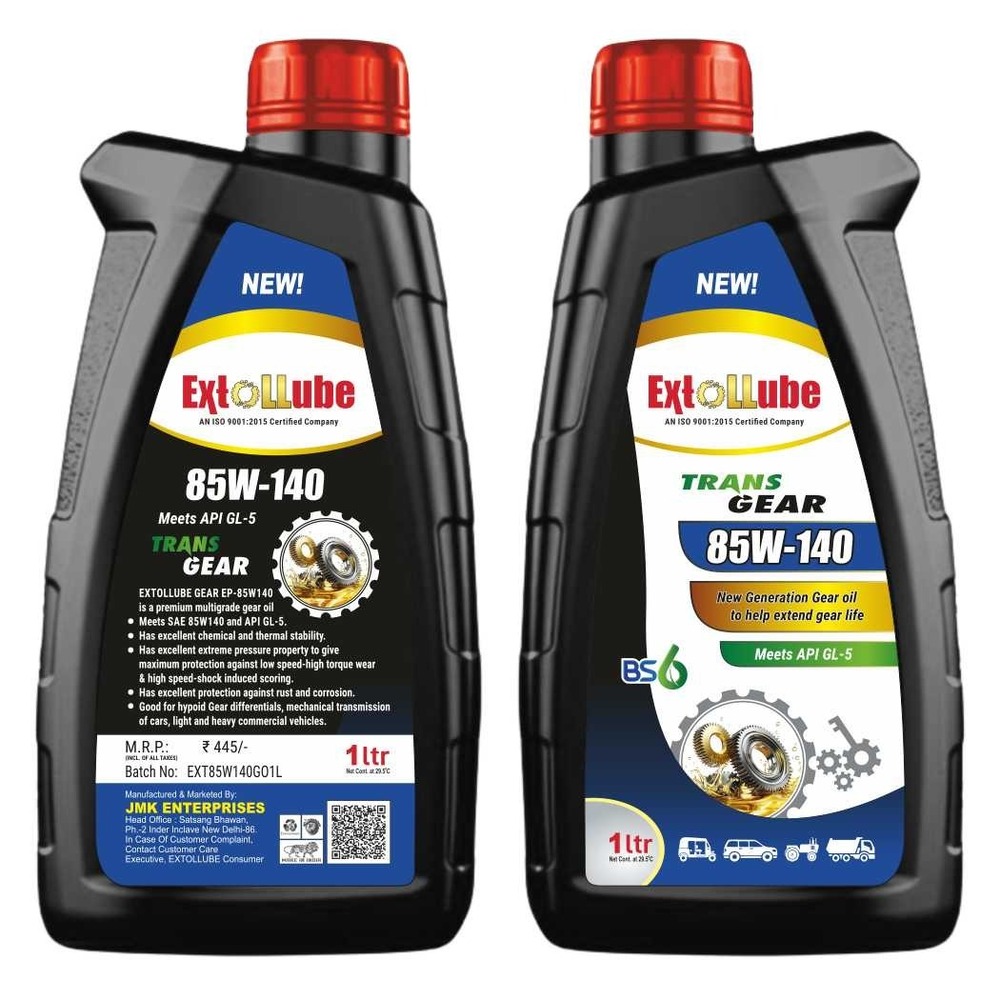 EP-90 GEAR OIL 1 LTR - High Quality Base Stocks Lubricant , Strong Smell - Automotive Application, Extreme Pressure Protection, Long Service Life