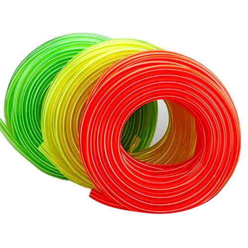PVC Zebra Color Transparent Pipe - 200m Max Length, 99kg Max Weight/Roll, 8 MPa Working Pressure | Round Shape, Warranty Available, Multiple Colors