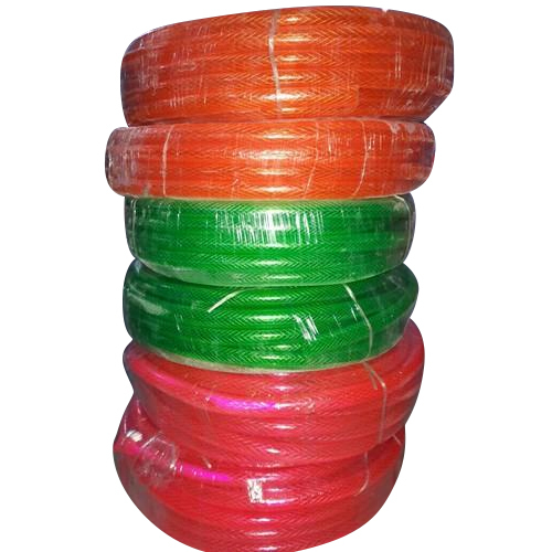 Braided Hose Pipe - PVC, 12 Inch, Available in Red, Yellow, Green, Blue | Designed for Food, Dairy, and Beverage Industries, 1-20m Length