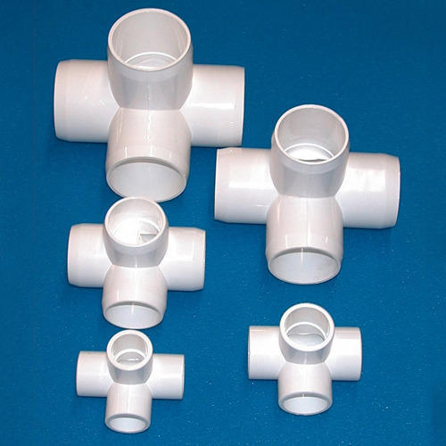 UPVC Cross Pipe - UPVC Material, Various Sizes Available, Classic White Color | Features Warranty, Ideal for Plumbing and Jet Pump Applications