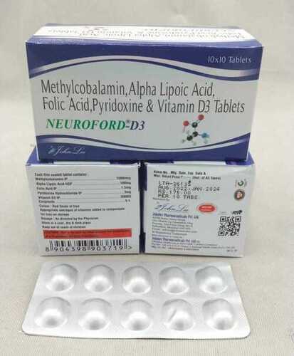Methylcobalamin And Alpha Lipoic Acid And Folic Acid And Pyridoxine And Vitamin D3 Tablets