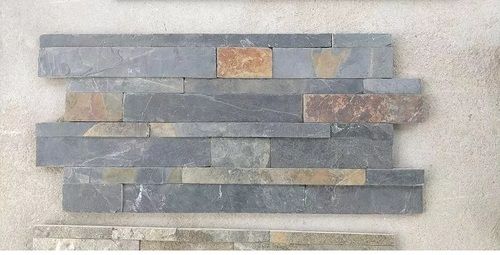 Jak Multicolor Slate Stone Ledger - Size: 150X600Mm