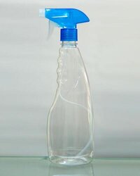 Glass Cleaner Bottle 500ml - Pet Material, Square Shape, Transparent Color | Lightweight, Durable, Waterproof Design For Household Use