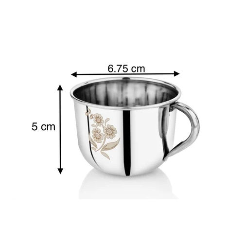 Round Stainless Steel Tea And Coffee Cups