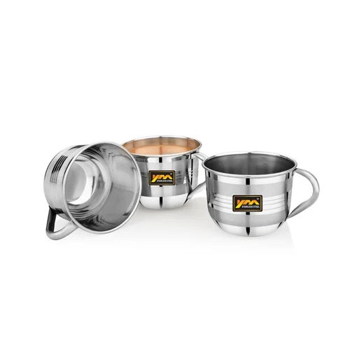 Silver Stainless Steel Tea And Coffee Cups