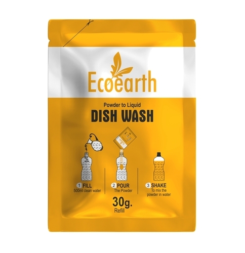 White Eco Earth Powder To Liquid Dish Wash 30 Ml