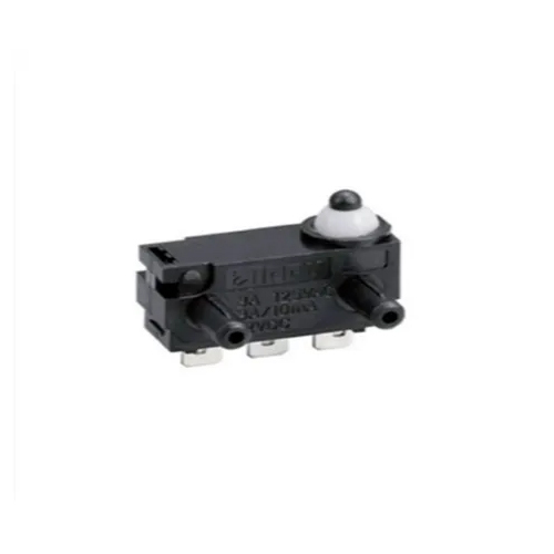 DW Series Micro Switch - Black | Contact Resistance: 100m Max Megaohm, Insulation Resistance: 100m Minute