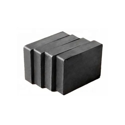 Block Ferrite Magnet - Y 30BH Grade Material, 20x10mm Dimensions, 6mm Thickness, Black Color Finish | Ideal for Science Experiments, DIY Projects
