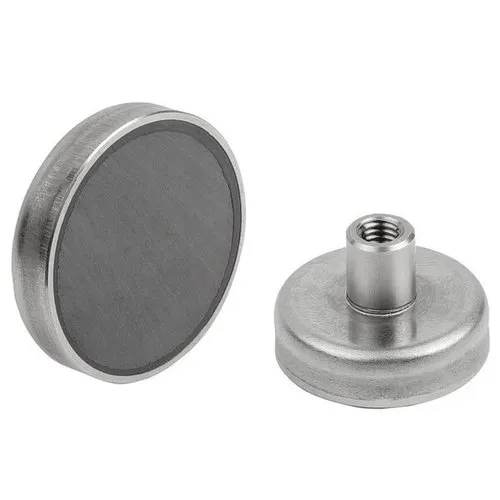 Pot Ferrite Magnet - Grey | Magnets for Motors & Generators, Ideal for Sweeper Applications