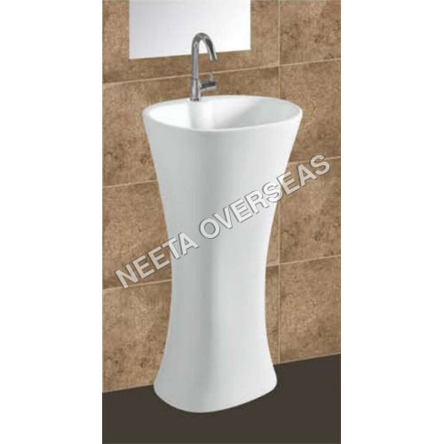 White 830X340X460Mm One Piece Basin