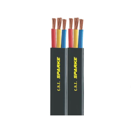 6 Sq Mm 3 Core Flat Submersible Cables