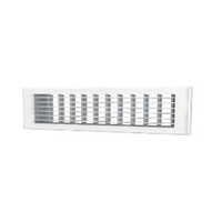 Powder Coated Aluminium Single Louver Grille - Vertical Adjustable , Wall Mounted Ac Power Source, Electrical - New White Finish