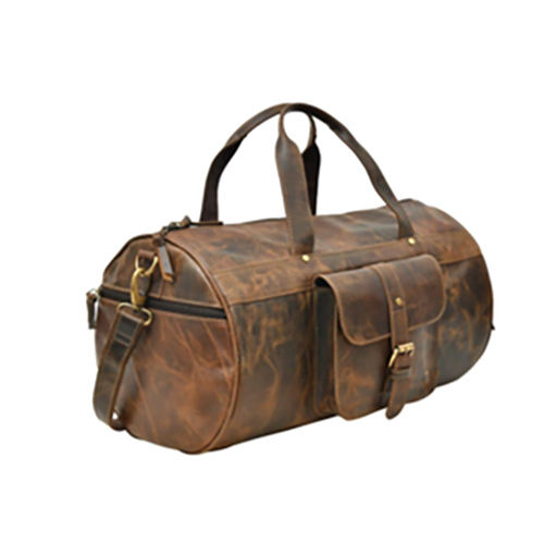 Brown Leather Travel Bag