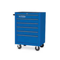 Stainless Steel Automobile Tool Trolley - Color: Blue