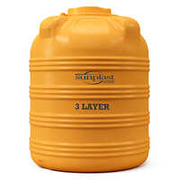 Plastic Water Tank - Abs Material, Cylindrical Shape, Custom Sizes Available | Commercial Grade For Agriculture, Irrigation, And Household Use