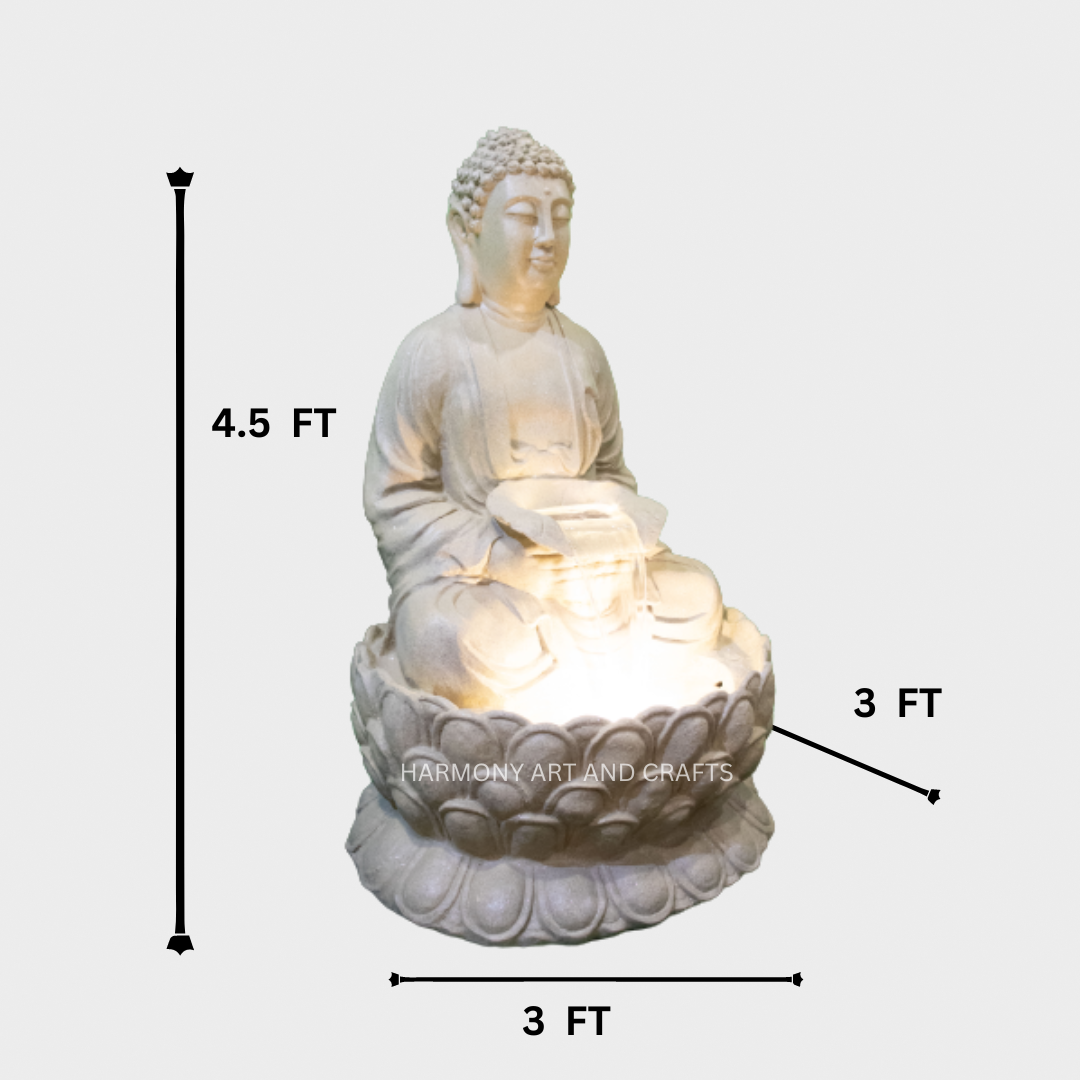 Buddha outdoor water fountain