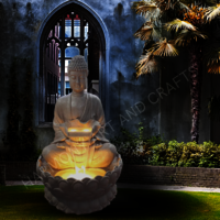 Buddha outdoor water fountain